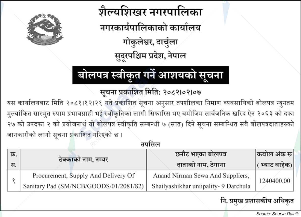 Shailyashikhar Municipality