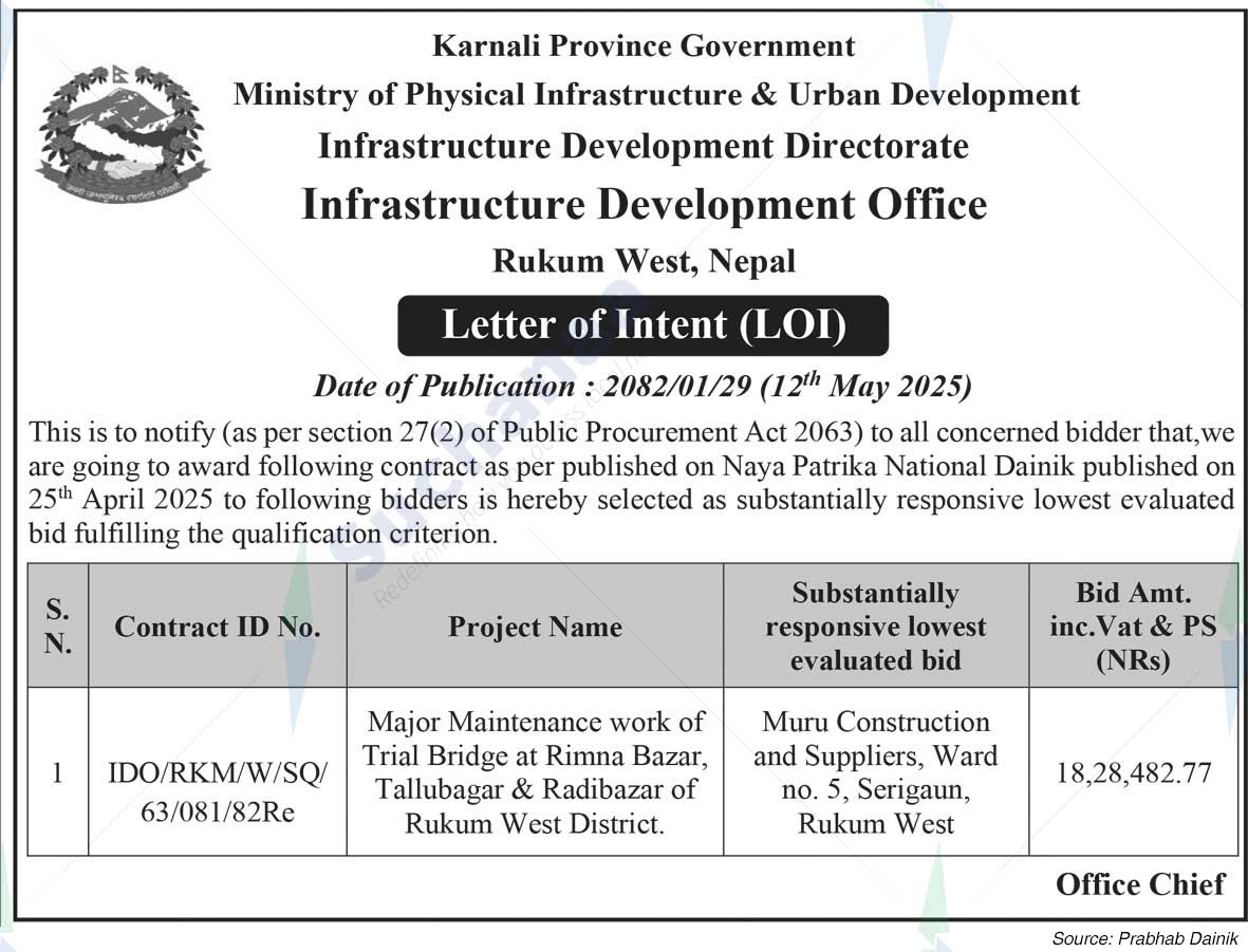 Infrastructure Development Office