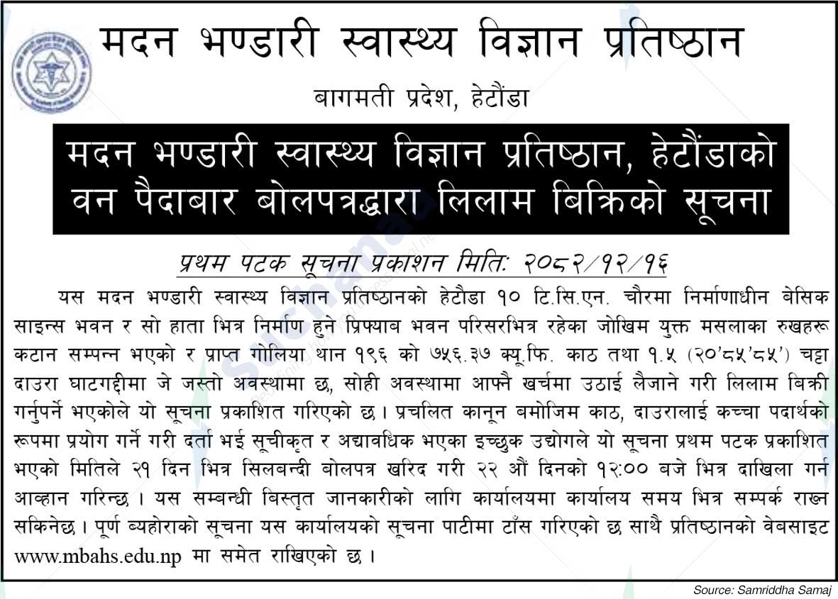 Madan Bhandari Academy of Health Sciences