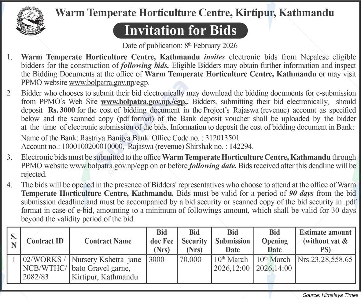 Warm Temperate Horticulture Centre, Kirtipur, Kathmandu
