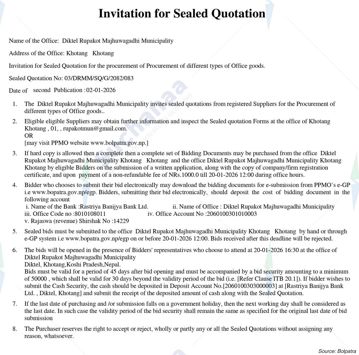 Diktel Rupakot Majhuwagadhi Municipality