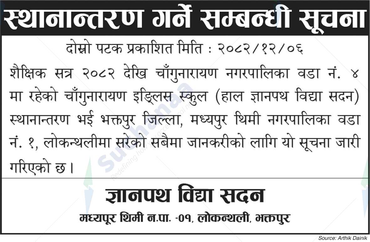 Gyanpath Vidya Sadan, Madhyapur, Thimi