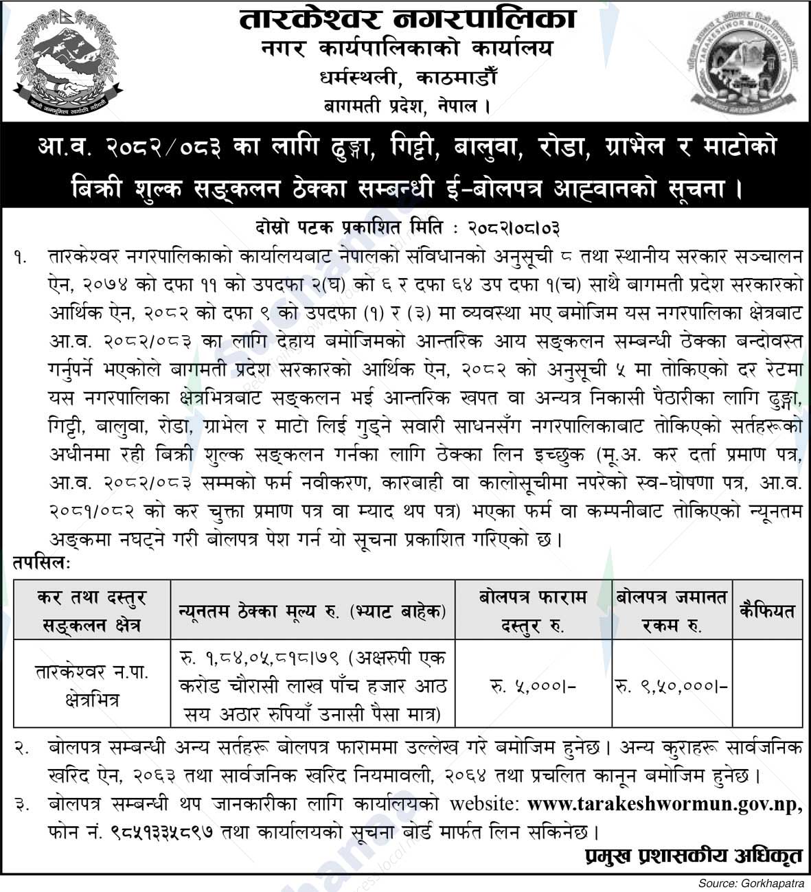 Tarkeshwor Municipality