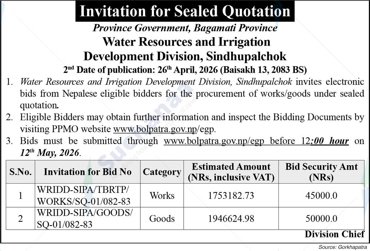Water Resources and Irrigation Development Division, Sindhupalchok