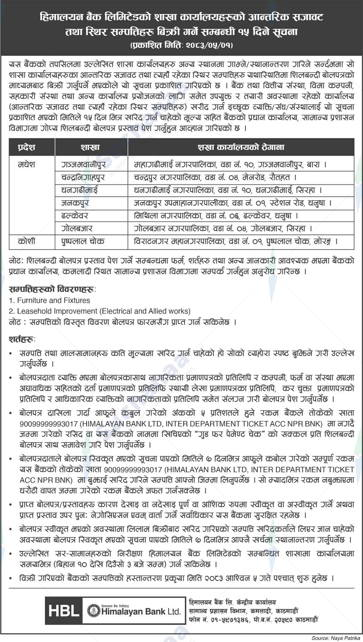 Himalayan Bank Limited