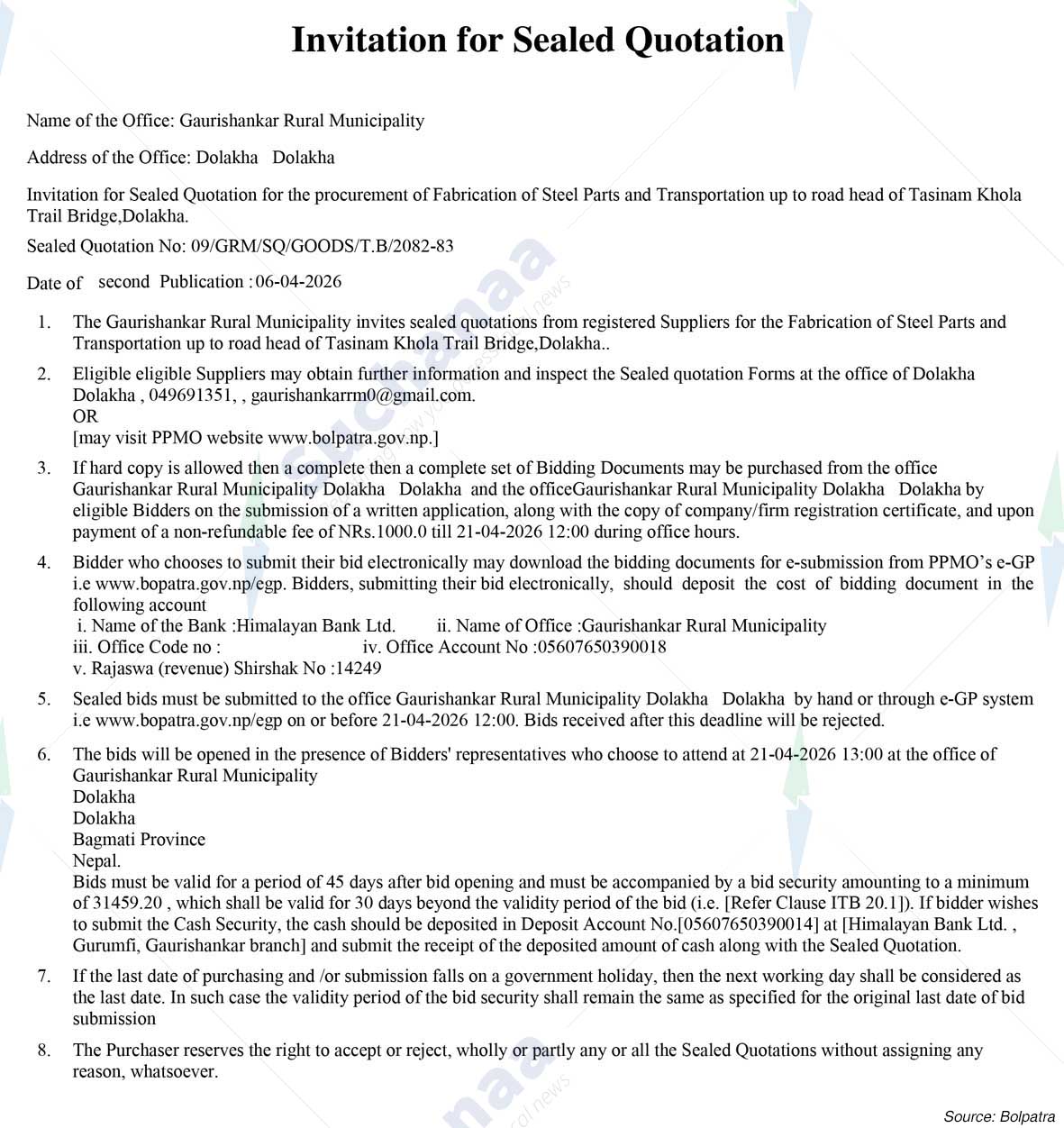 Gaurishankar Rural Municipality