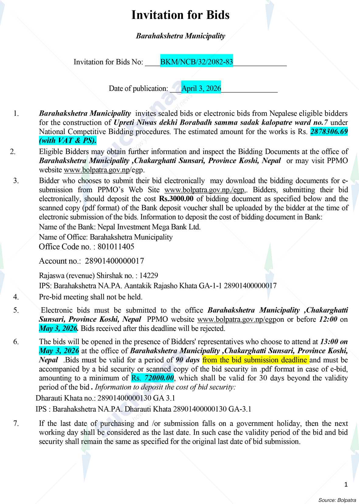 Barahakshetra Municipality