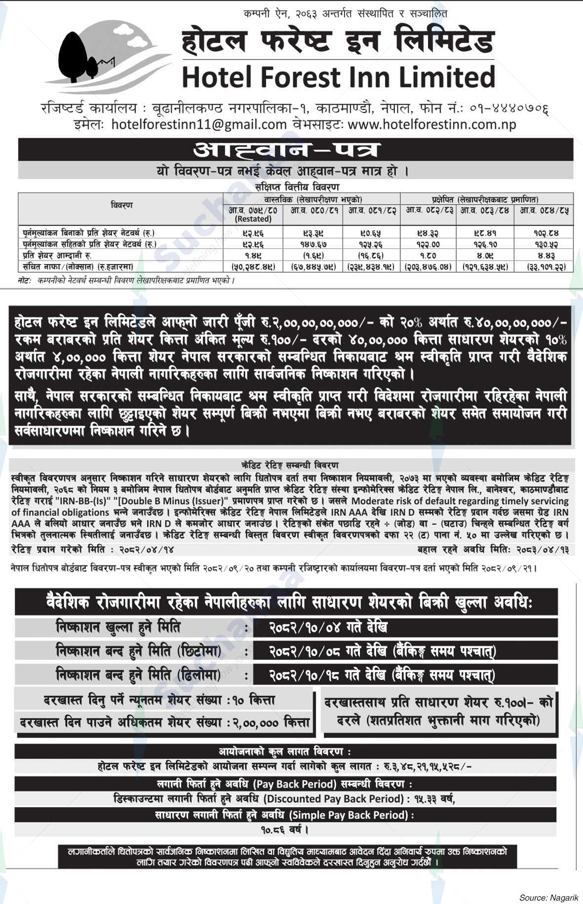 Hotel Forest Inn Limited, Kathmandu