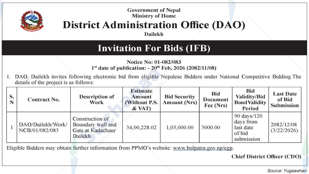 District Administration Office (DAO), Dailekh