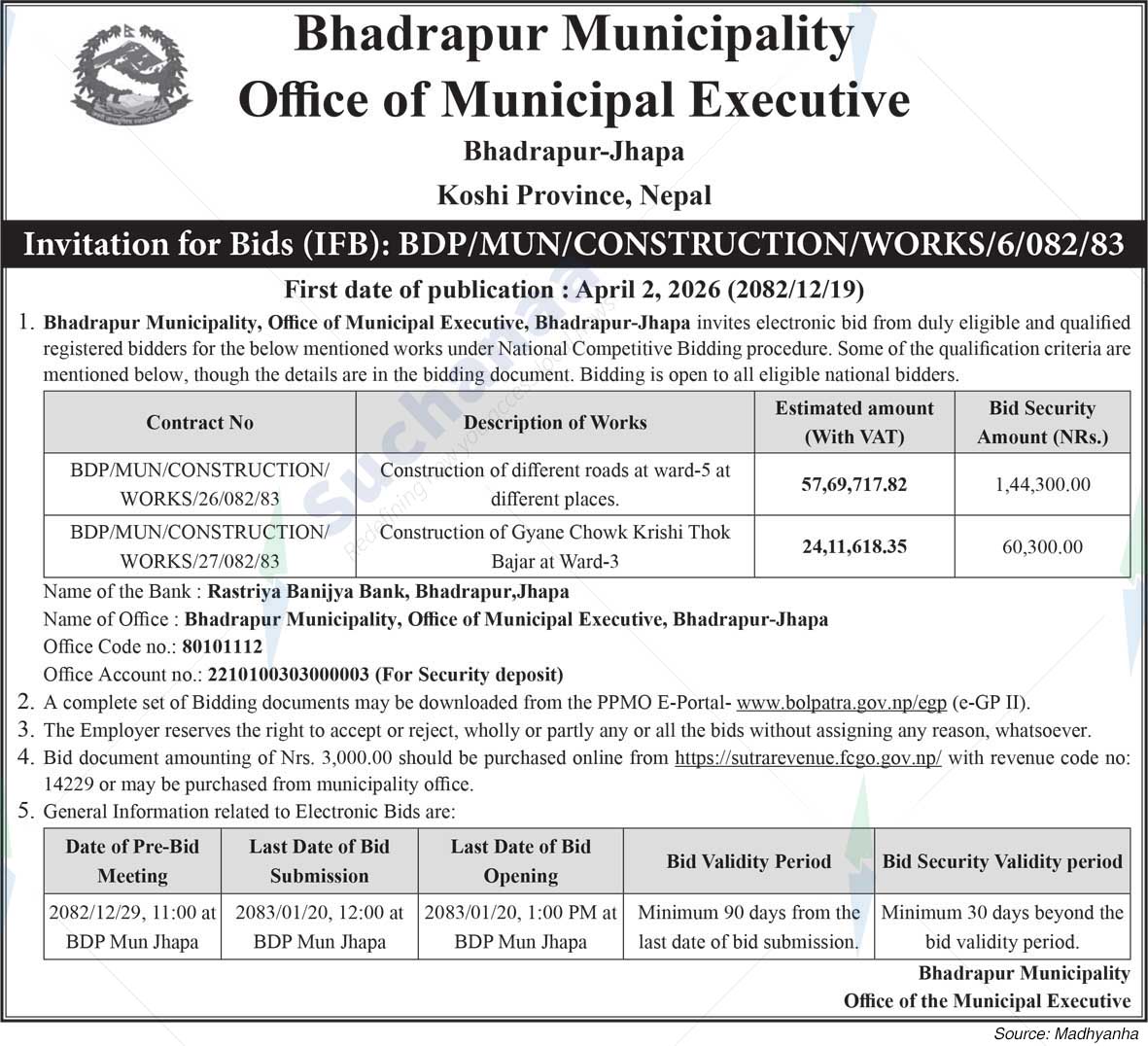 Bhadrapur Municipality
