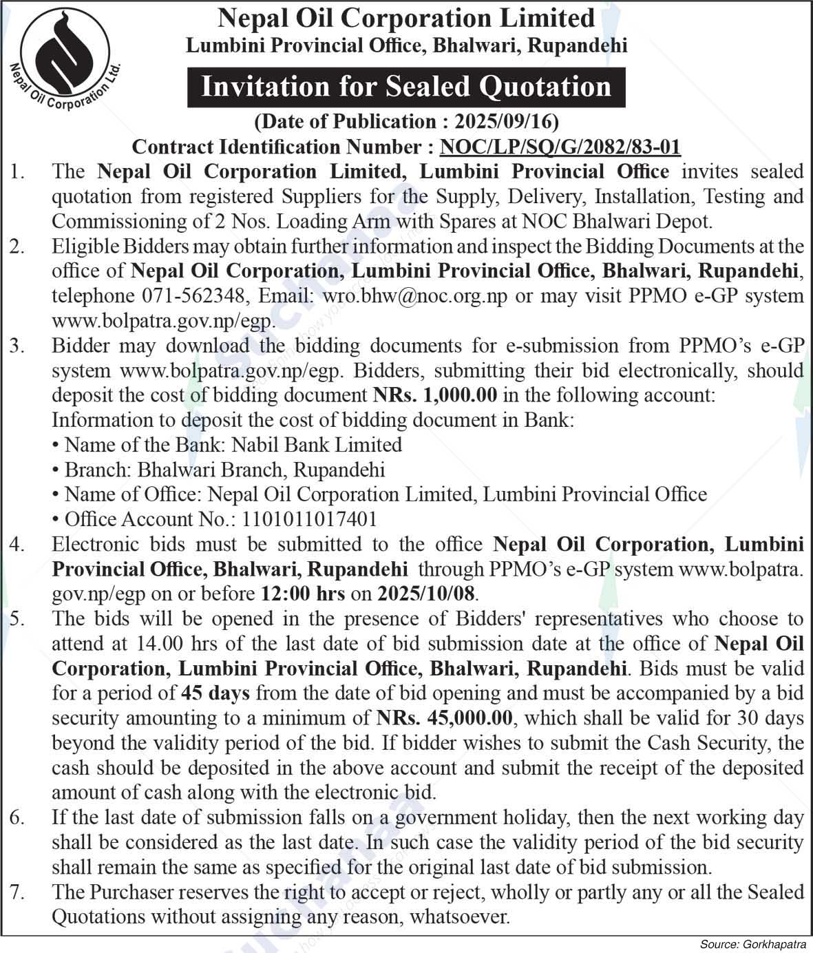 Nepal Oil Corporation Limited