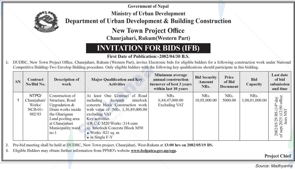 New Town Project Office, Chaurjahari, Rukum (Western Part)