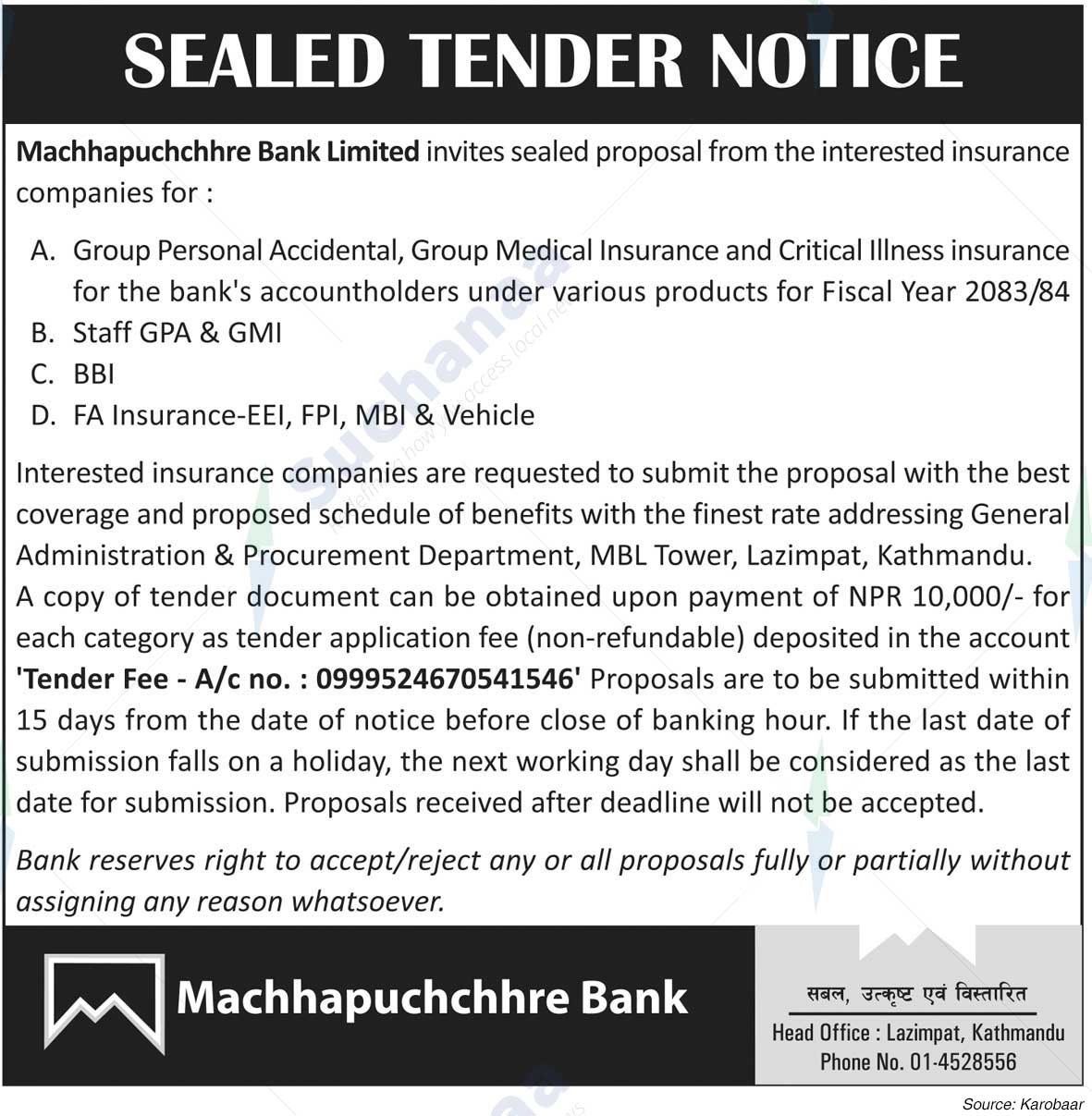 Machhapuchchhre Bank Limited