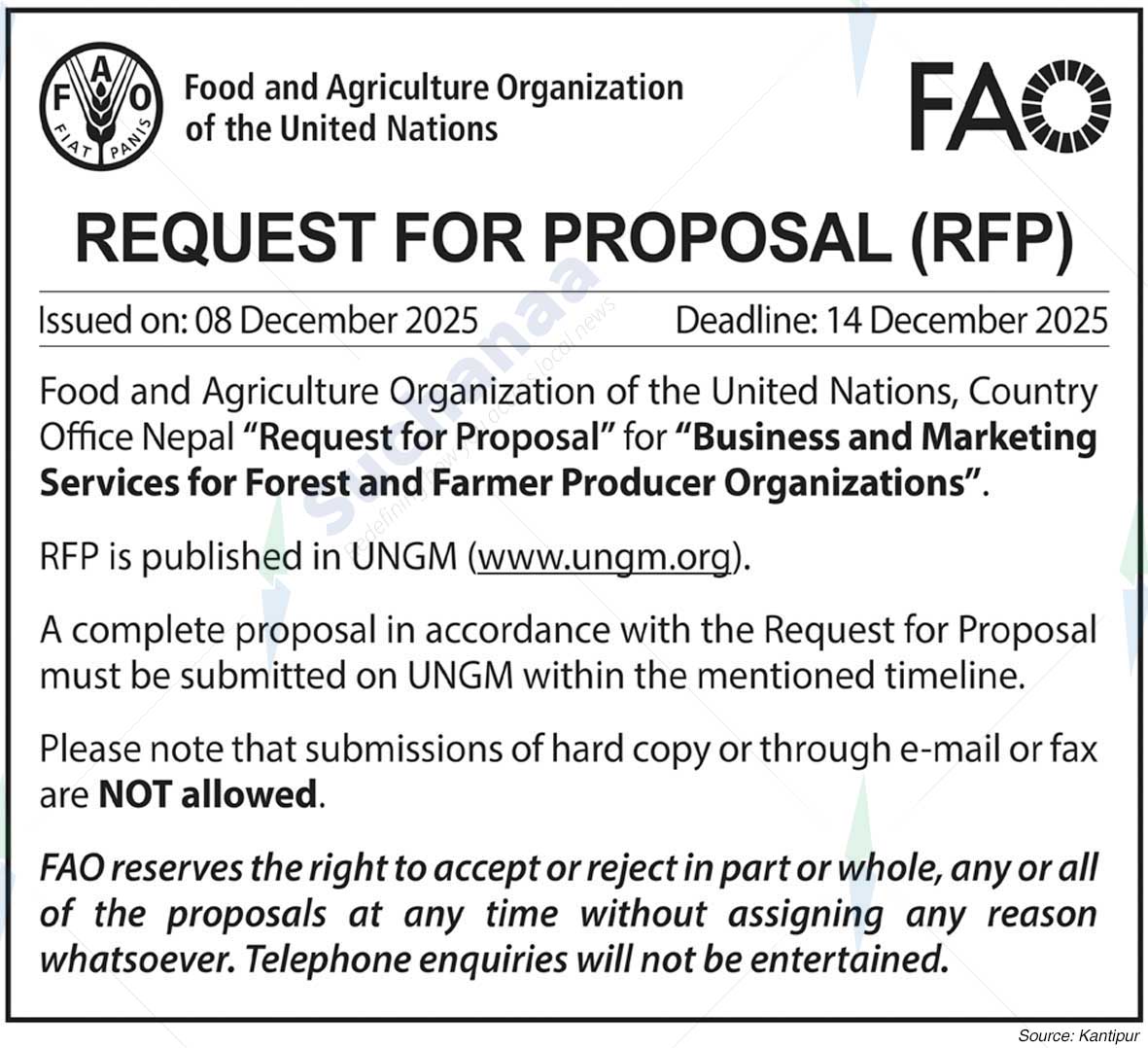 Food and Agriculture Organization of the United Nations (FAO)