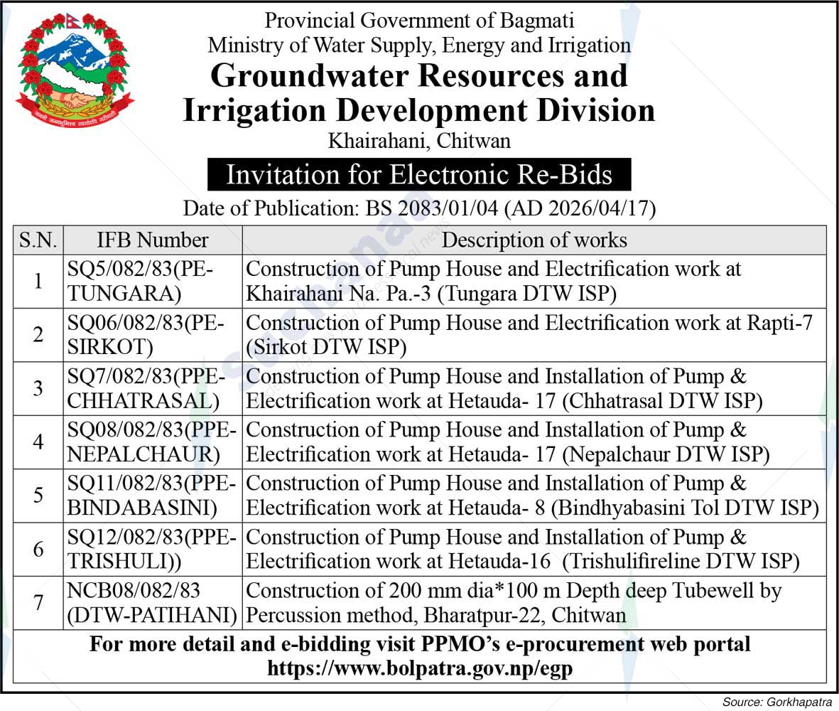 Groundwater Resources and Irrigation Development Division, Chitwan