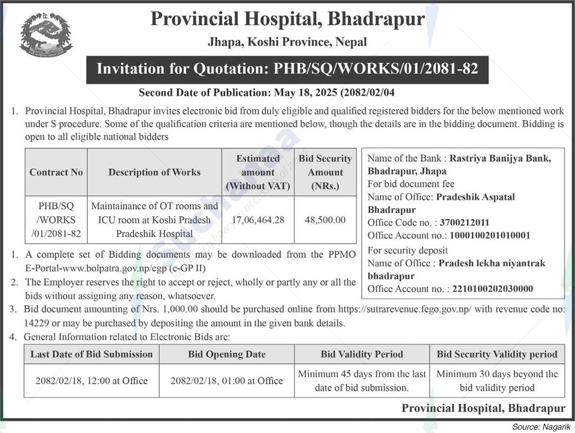 Provincial Hospital, Bhadrapur