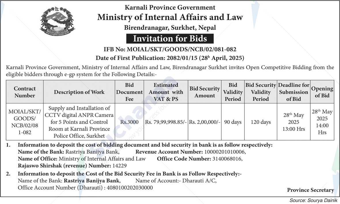 Ministry of Internal Affairs and Law, Karnali