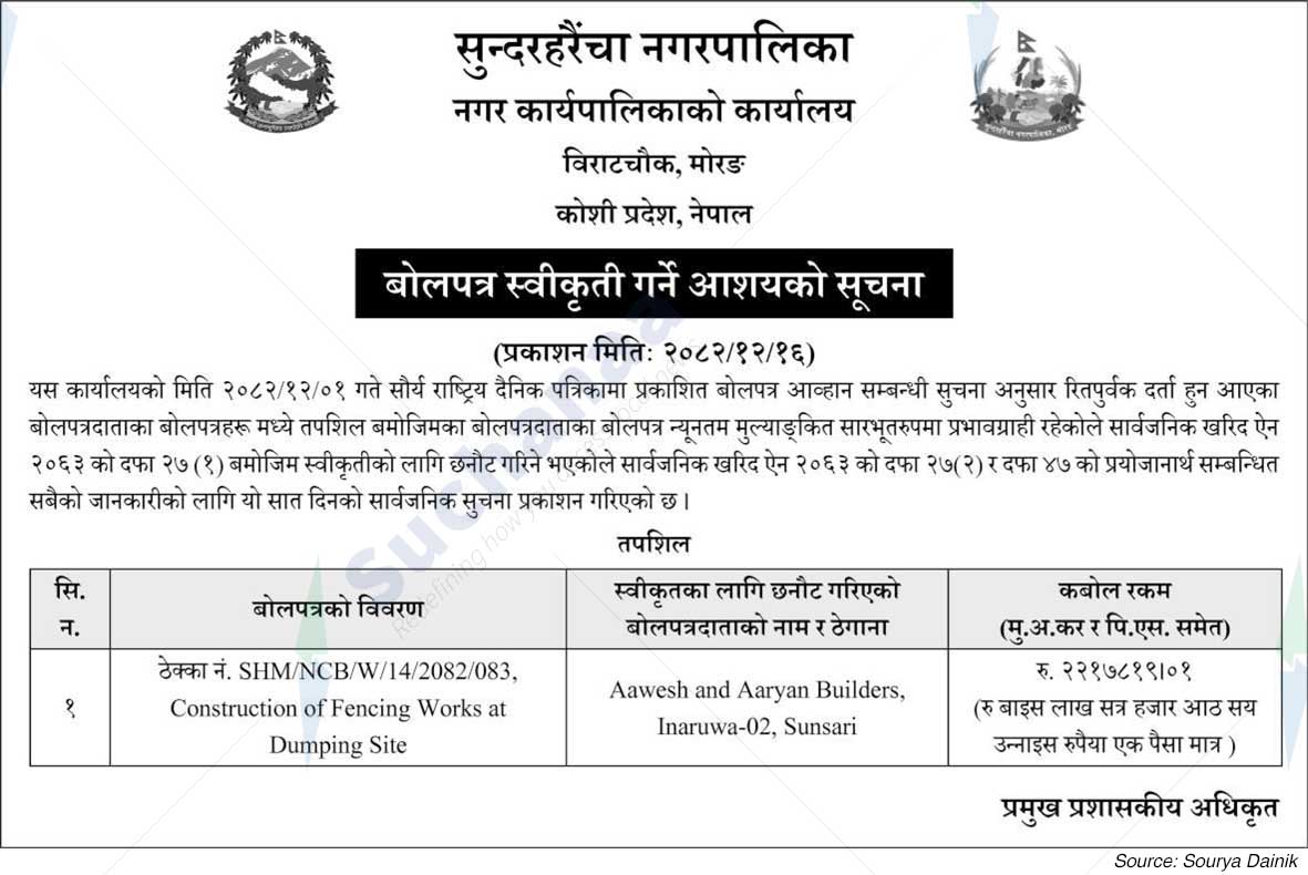 Sundarharaicha Municipality