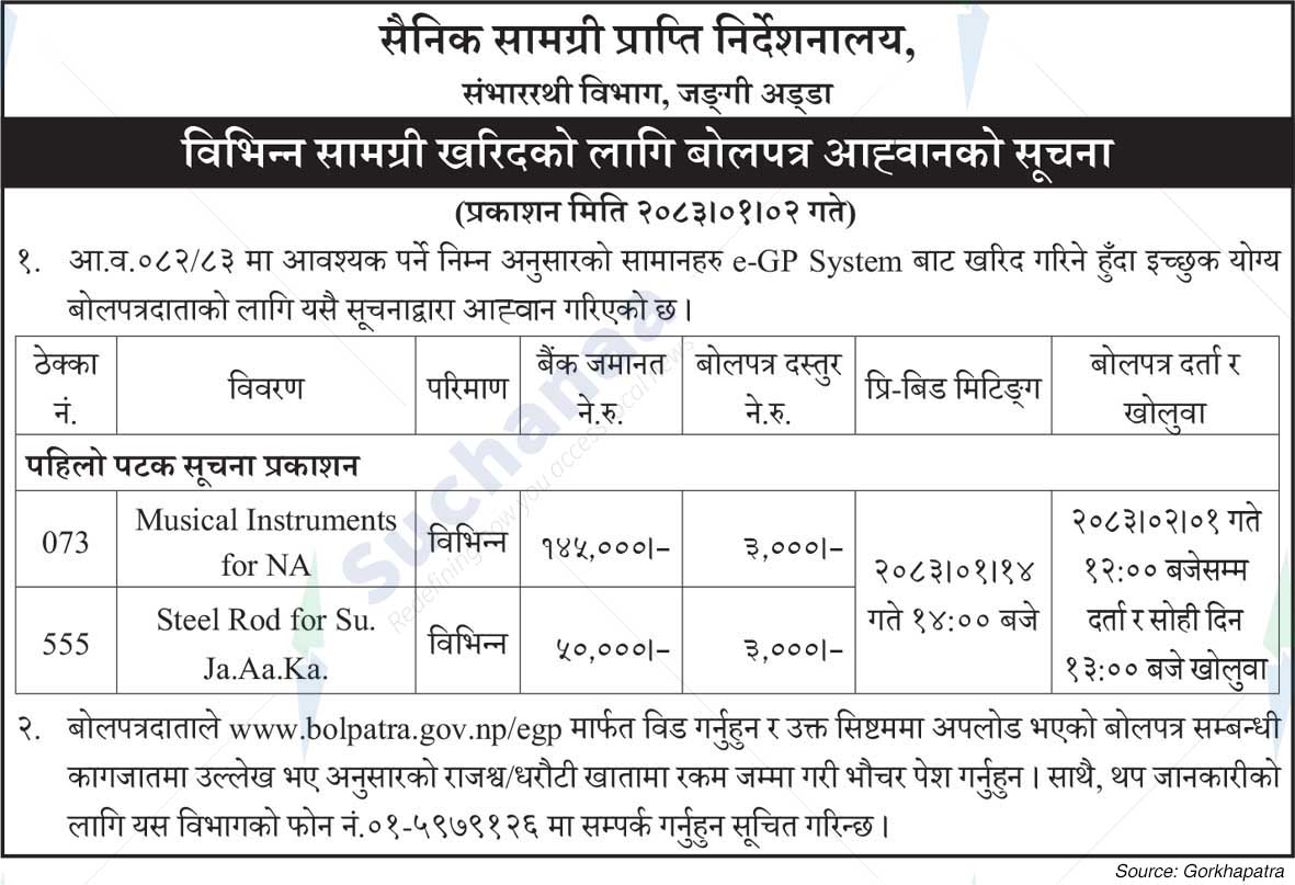 Master General of Ordnance (Provision)