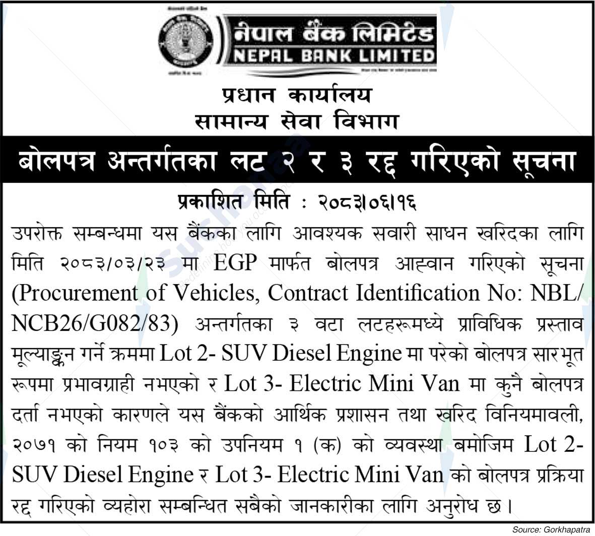 Nepal Bank Limited