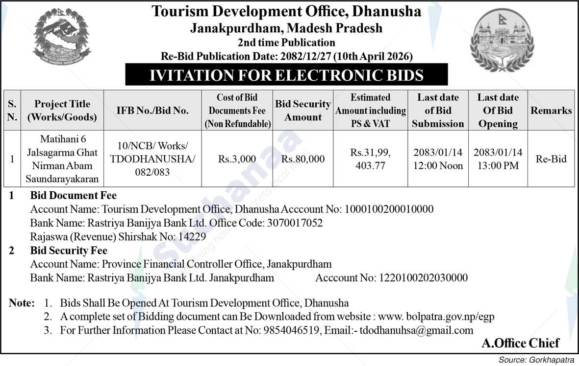 Tourism Development Office, Dhanusha