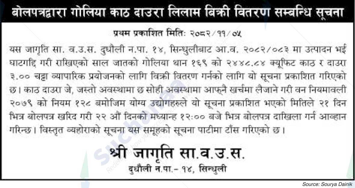 Shree Jagati Saa.Wa.Wo.Sa., Sindhuli