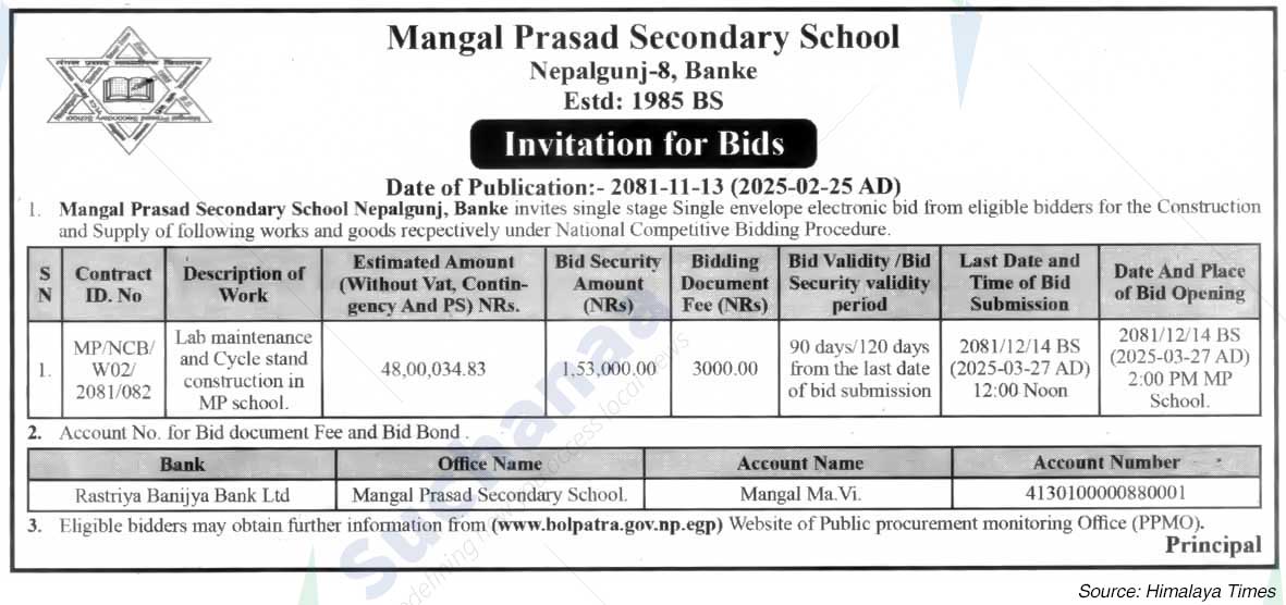 Mangal Prasad Secondary School