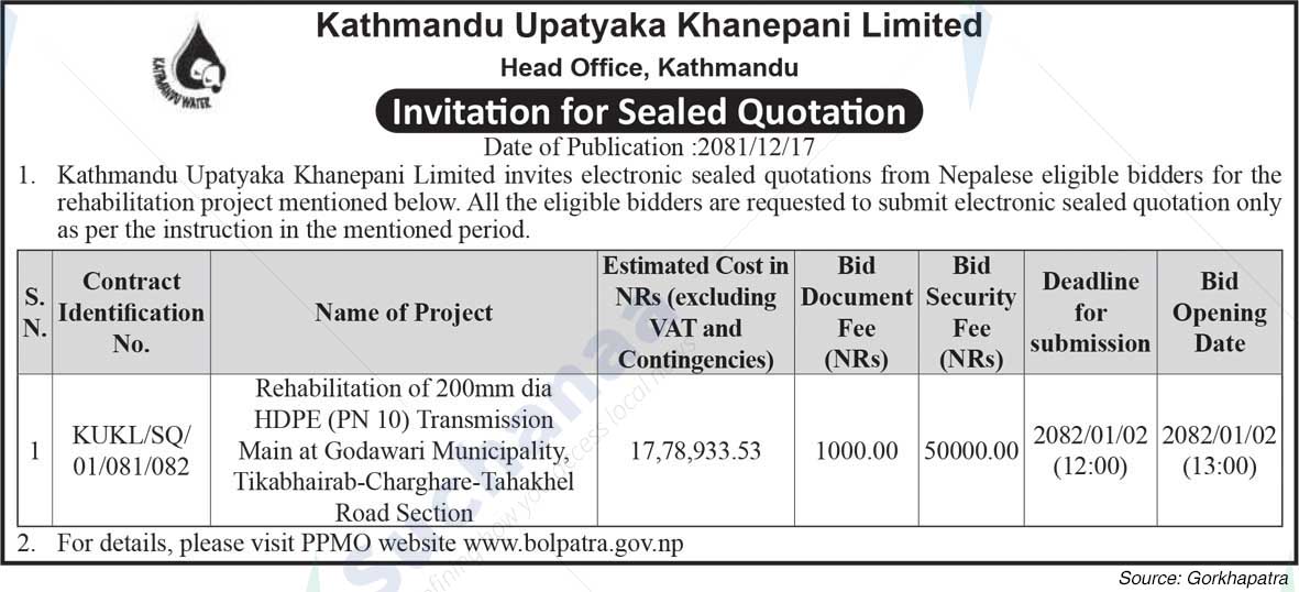 Kathmandu Upatyaka Khanepani Limited