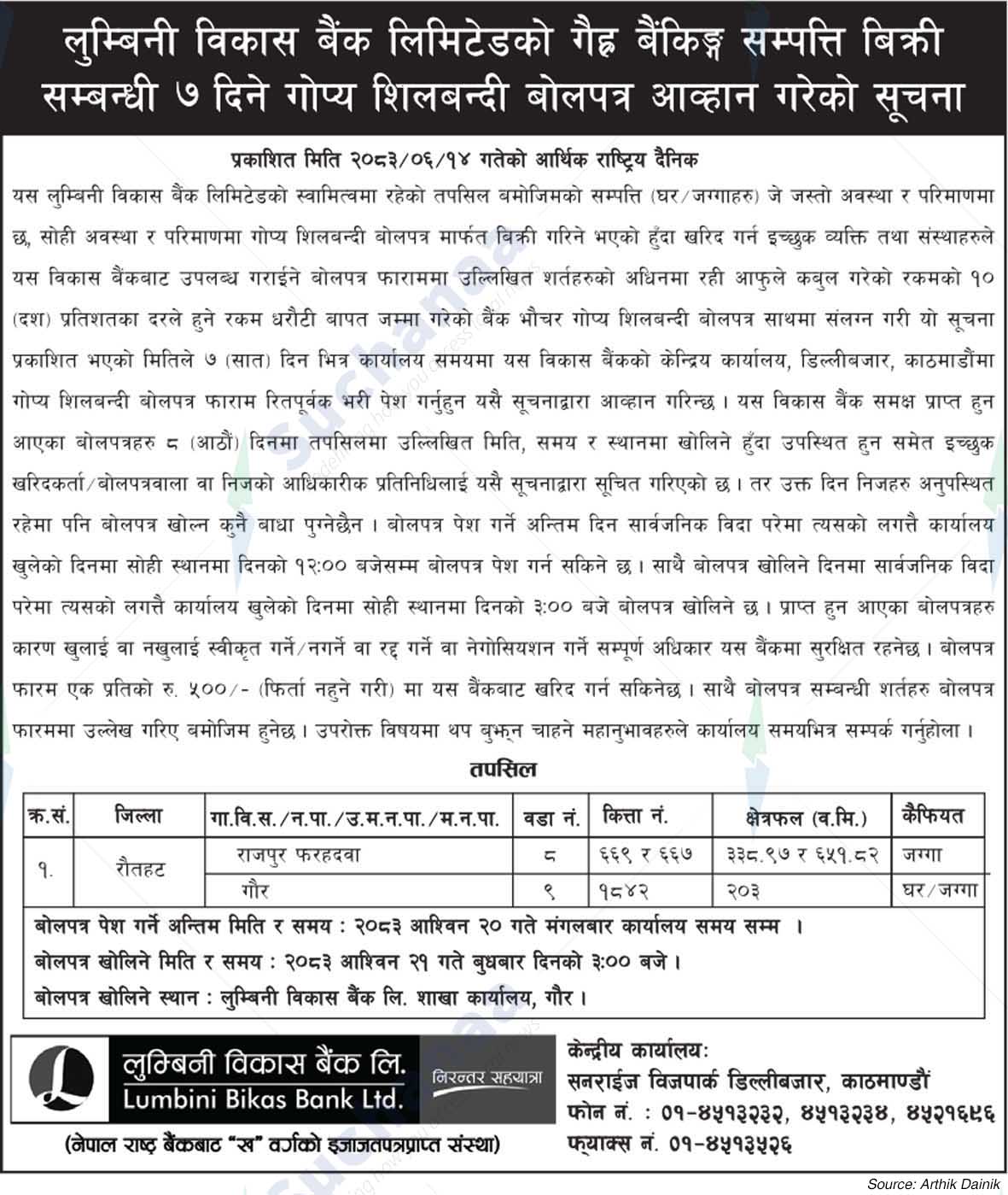 Lumbini Bikas Bank Ltd.