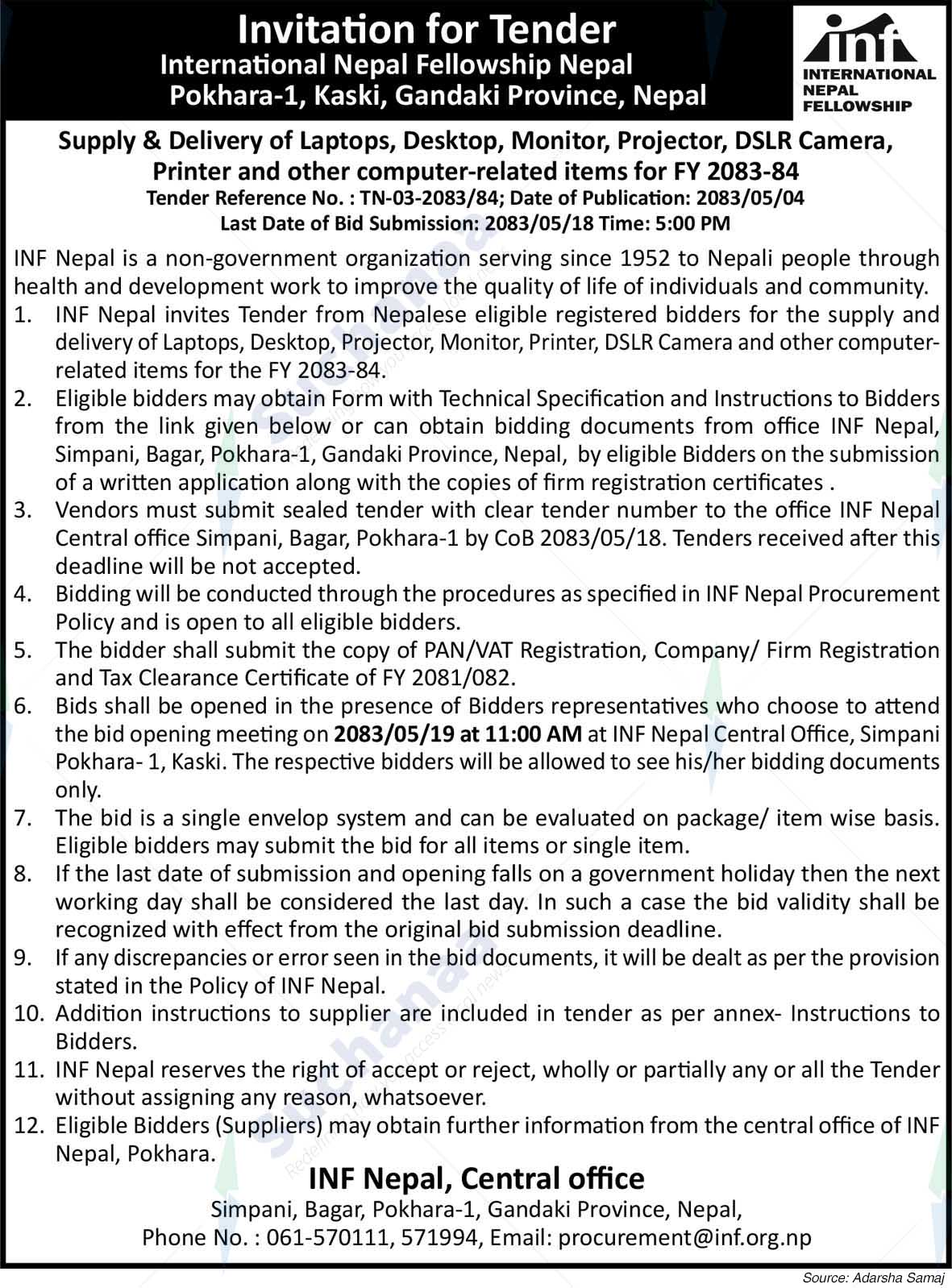 International Nepal Fellowship (INF)