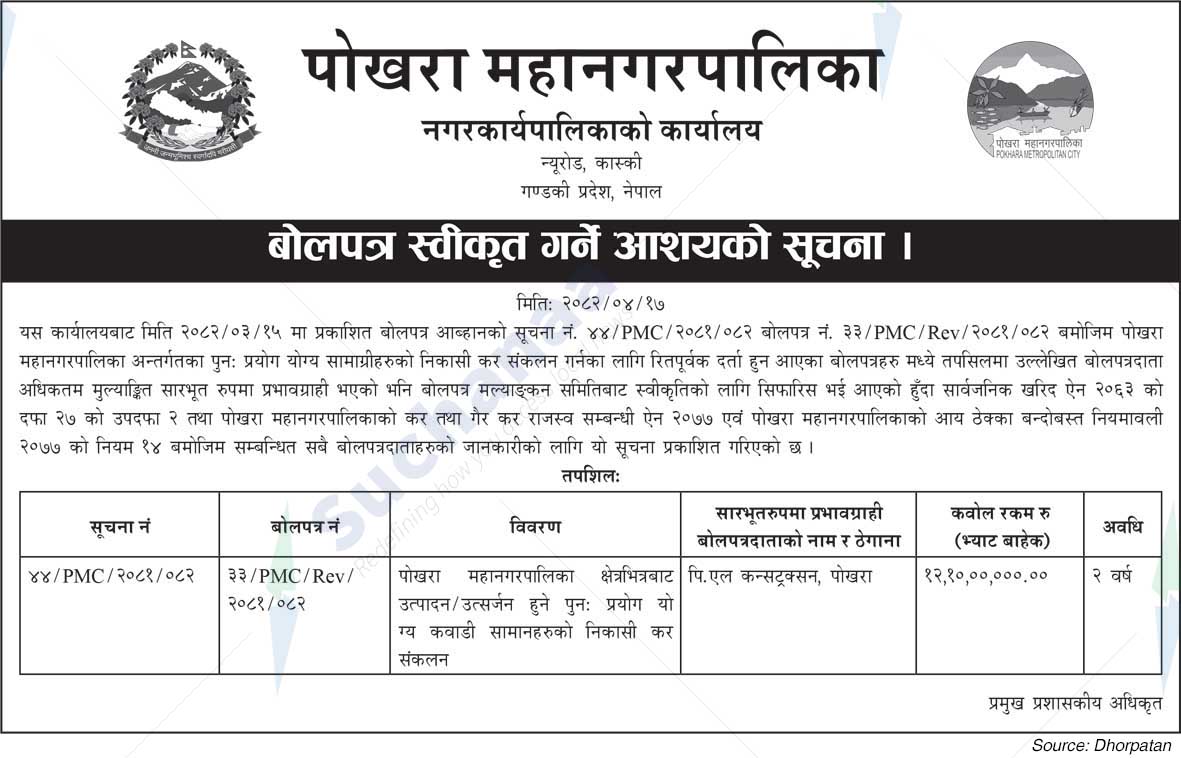 Pokhara Metropolitan CIty