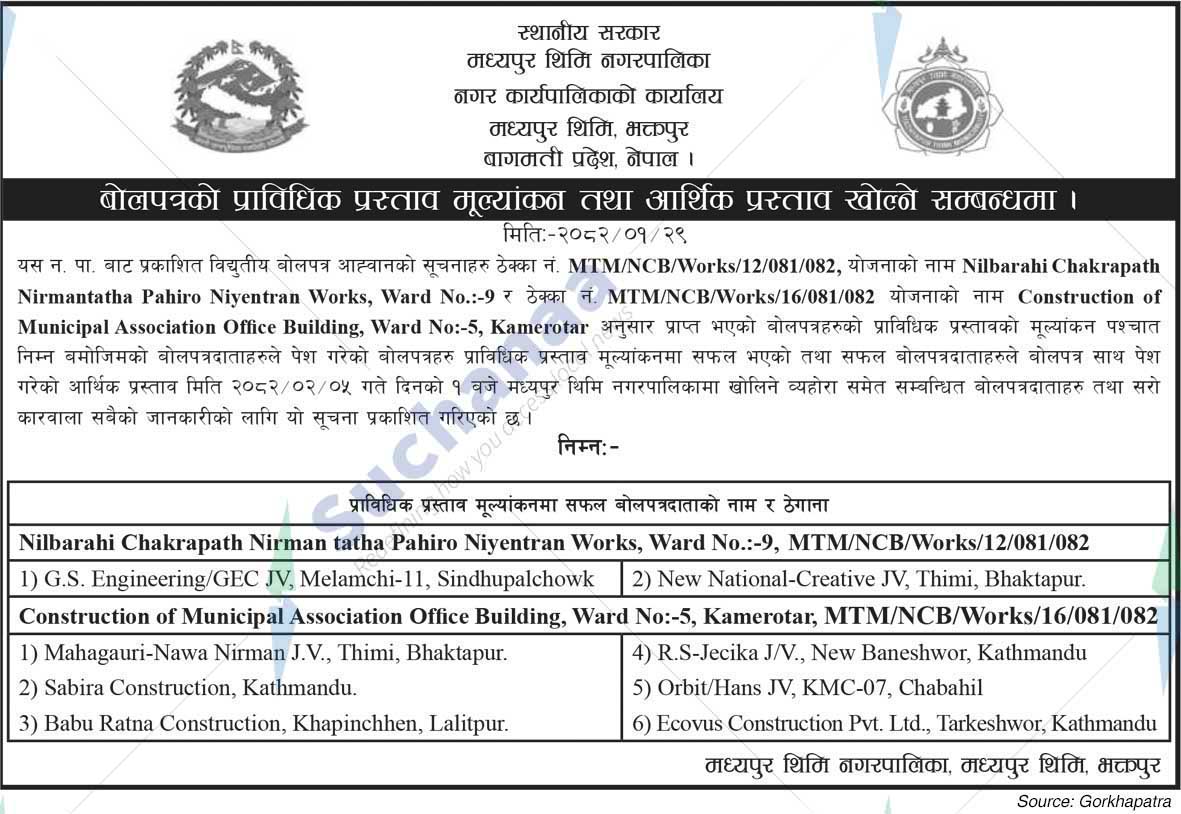 Madhyapur Thimi Municipality