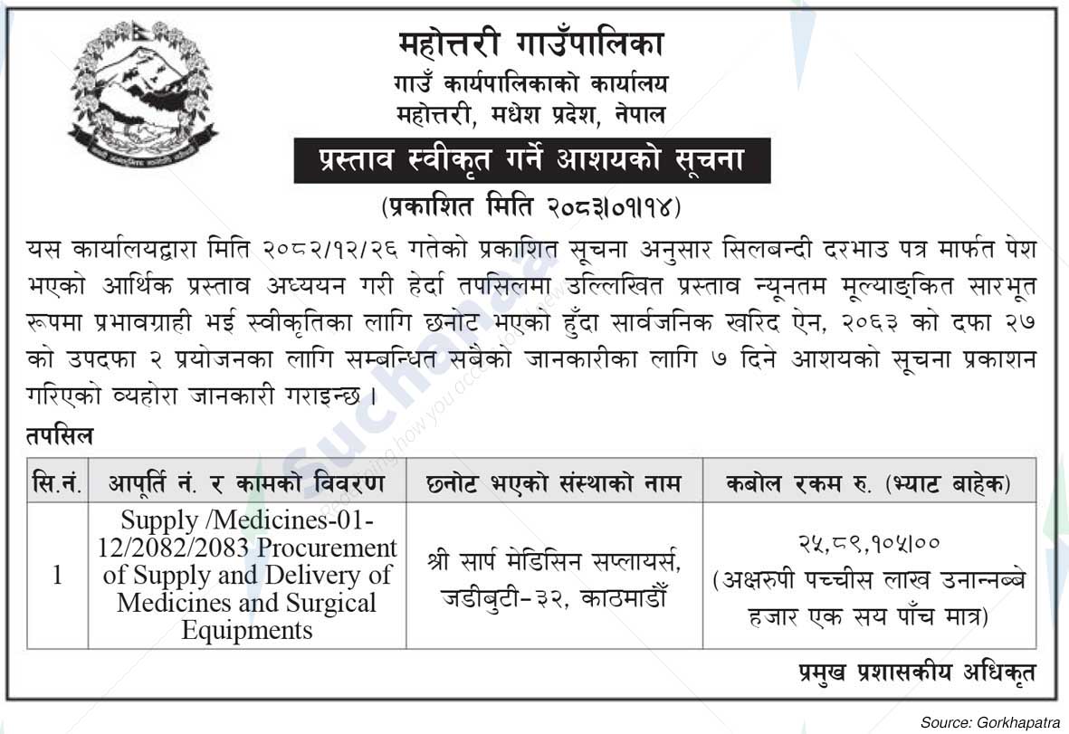 Mahottari Rural Municipality