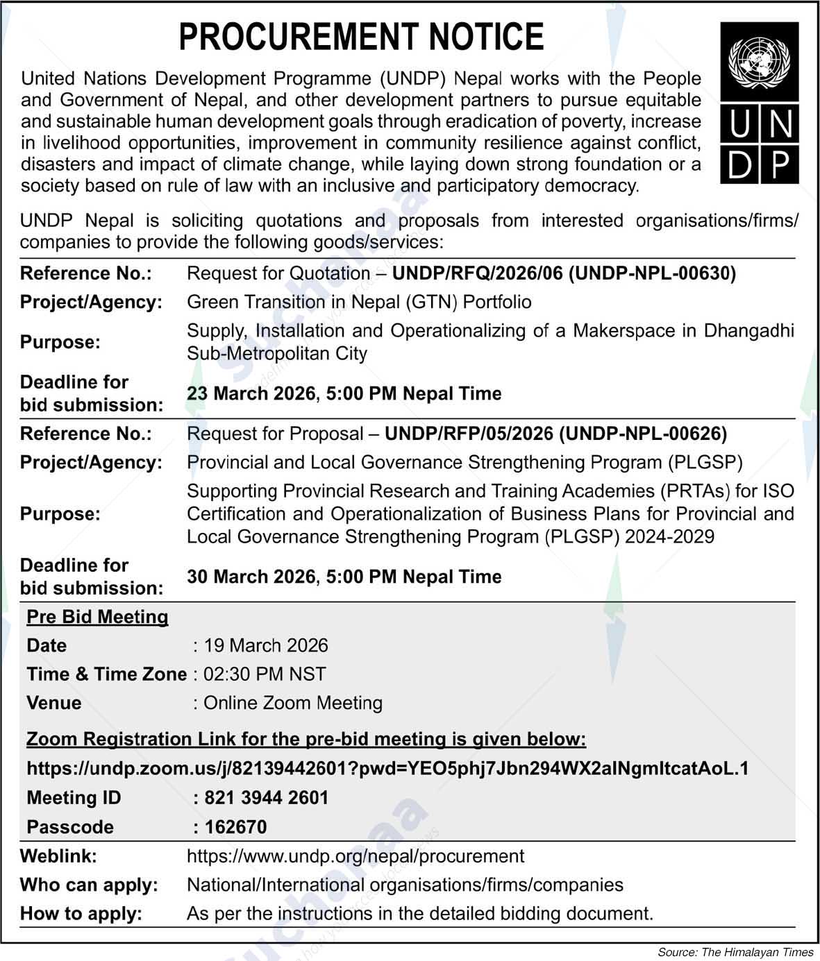 United Nations Development Programme (UNDP)