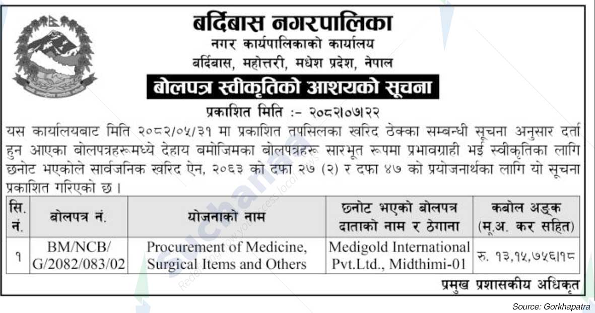 Bardibas Municipality