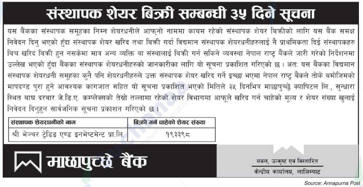 Machhapuchchhre Bank Limited