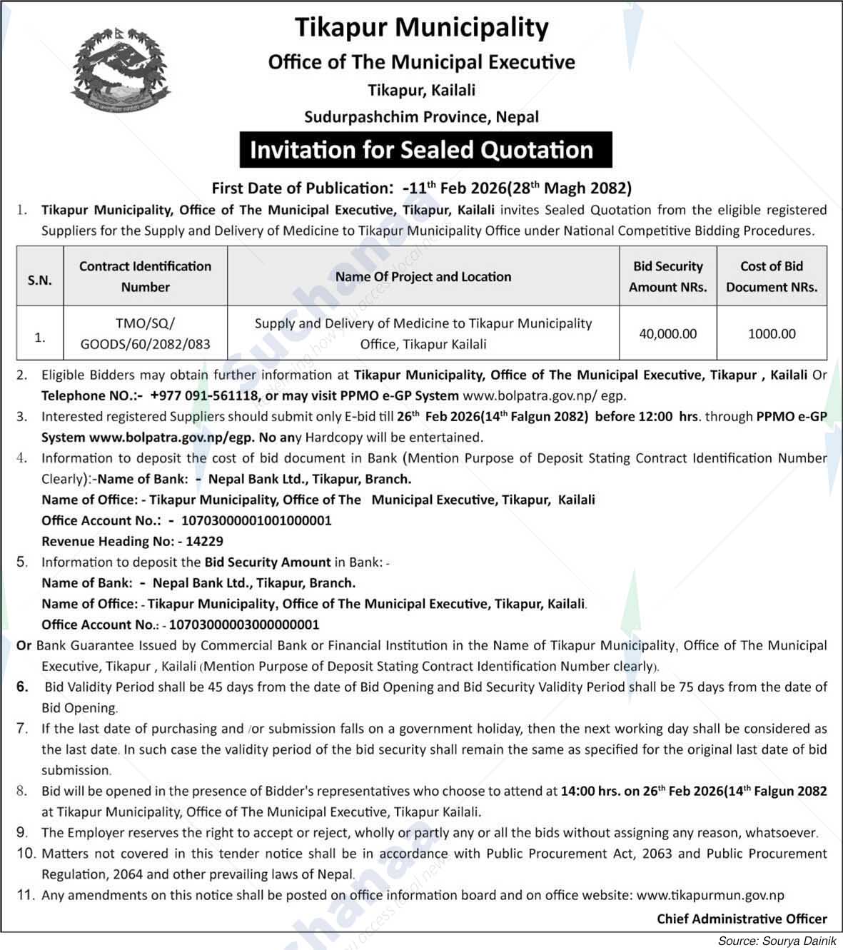 Tikapur Municipality
