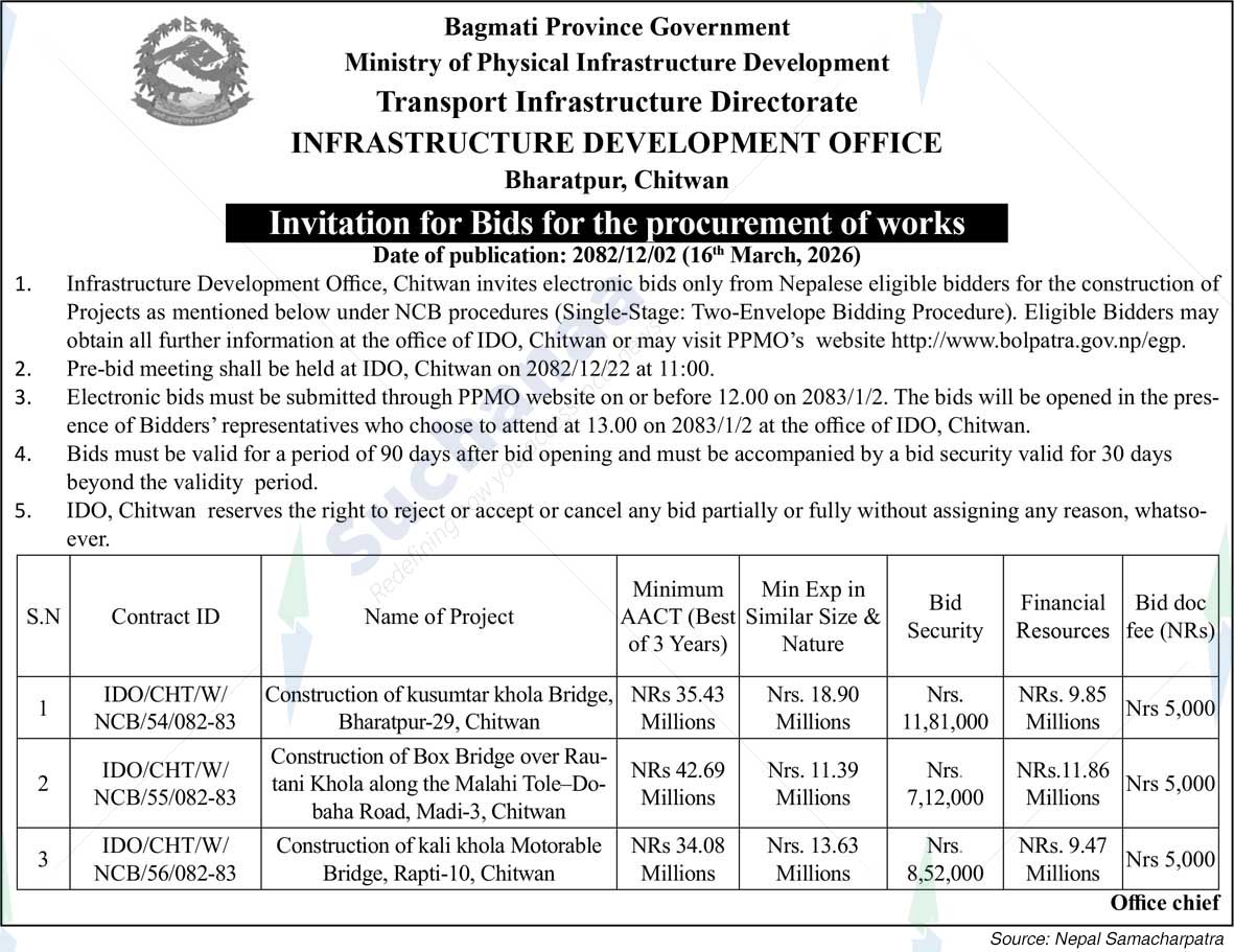 Infrastructure Development Office, Chitwan