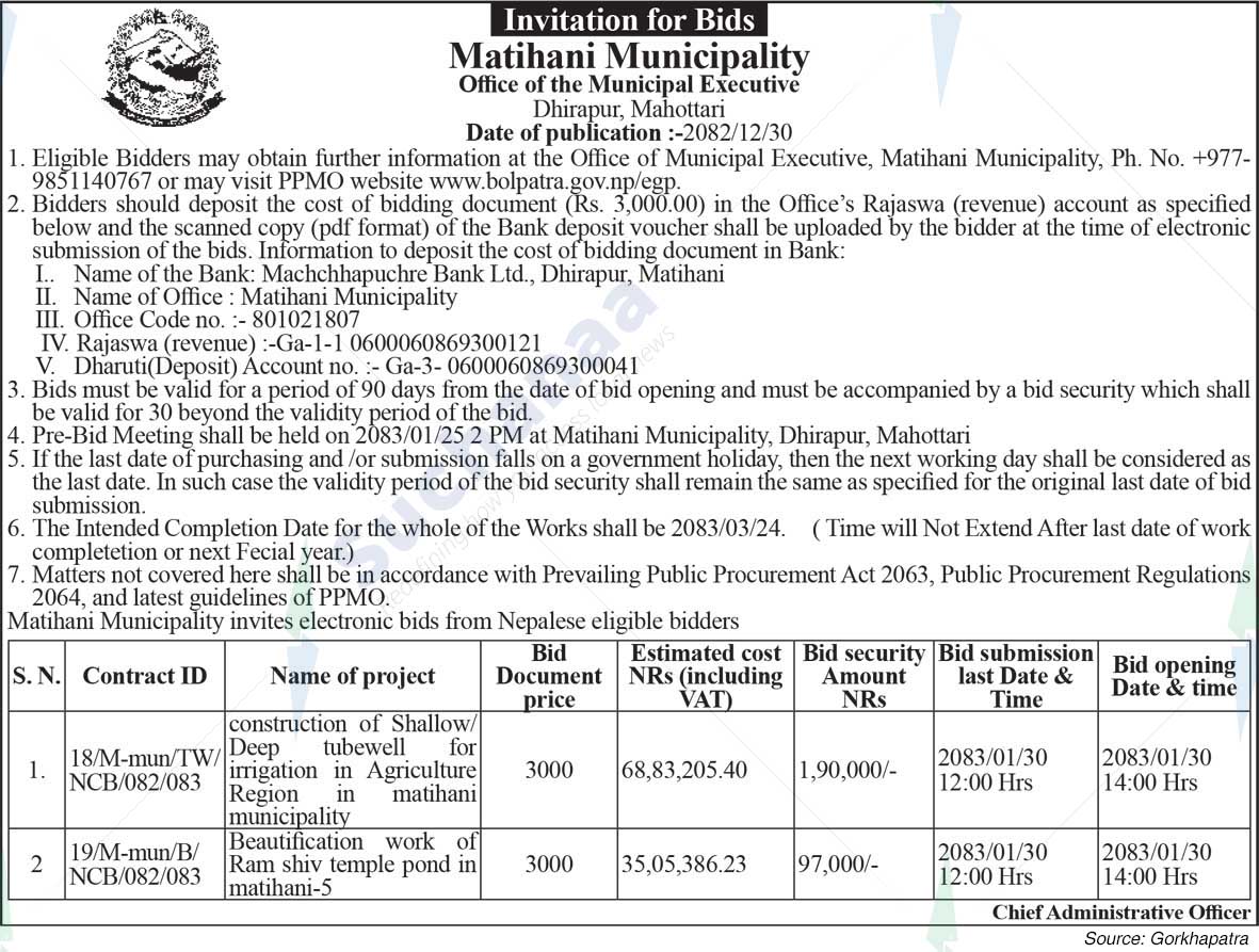 Matihani Municipality