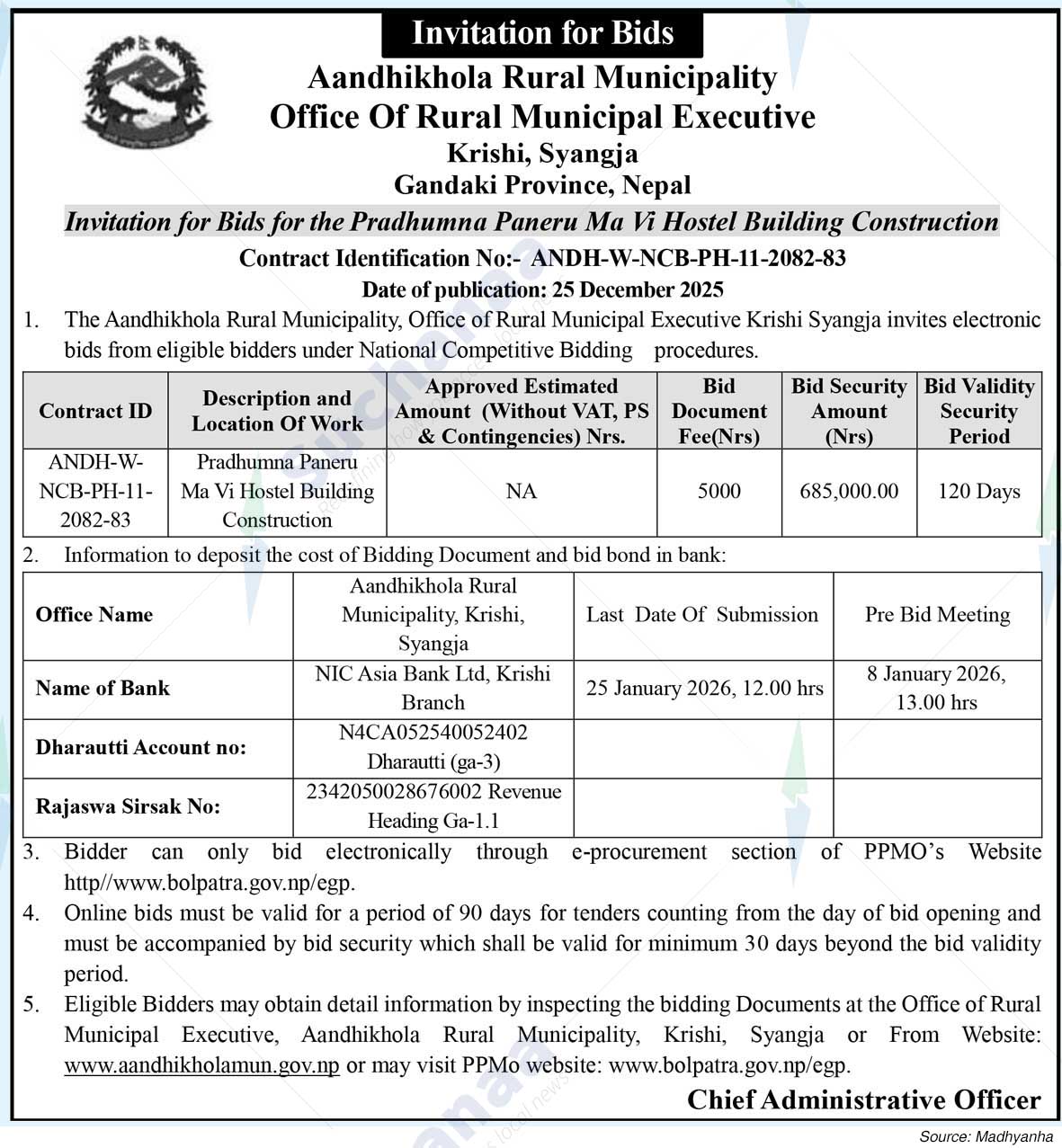 Aandhikhola Rural Municipality