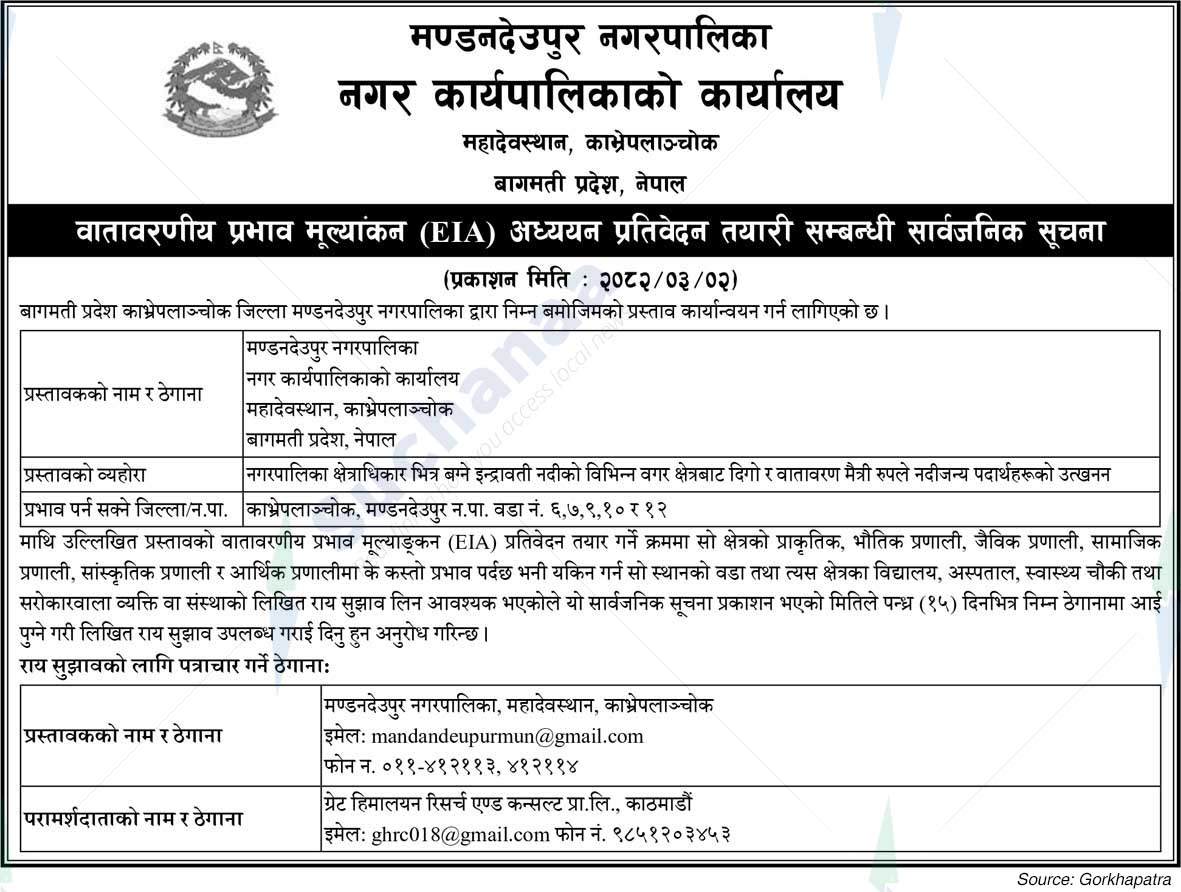 Mandandeupur Municipality
