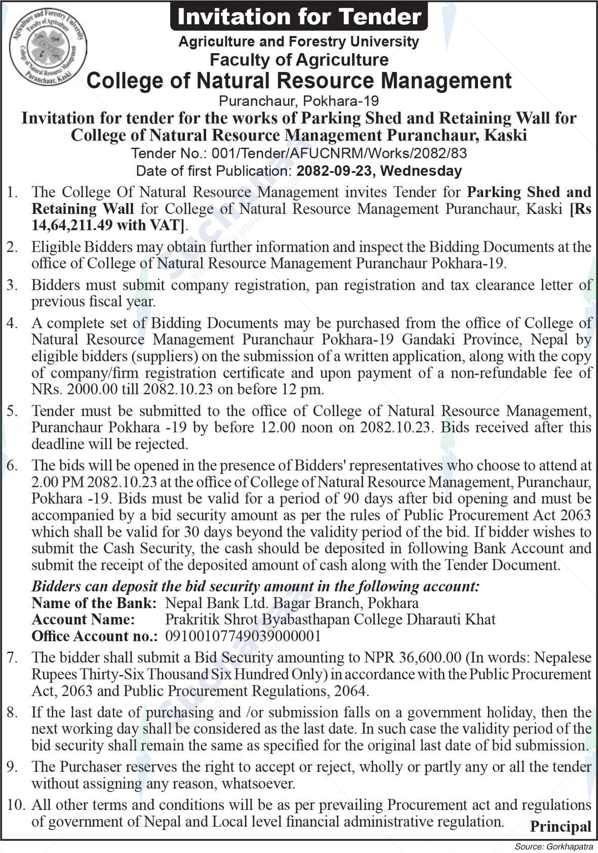 College of Natural Resource Management (CNRM)