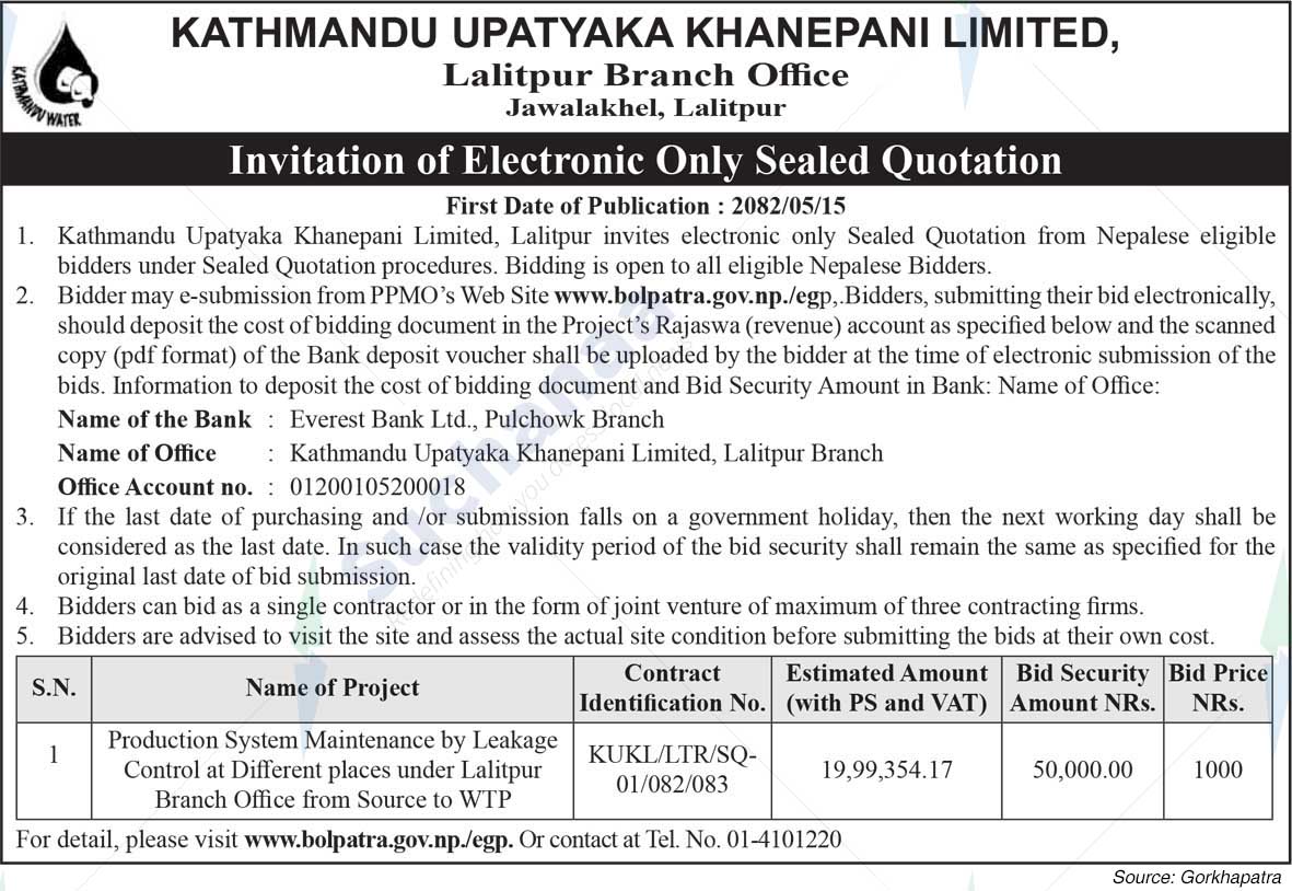 Kathmandu Upatyaka Khanepani Limited
