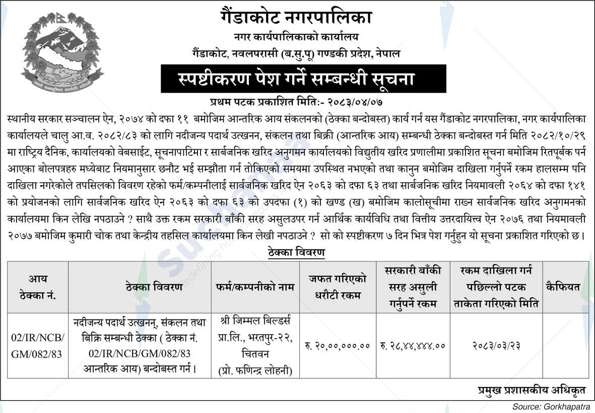 Gaindakot Municipality