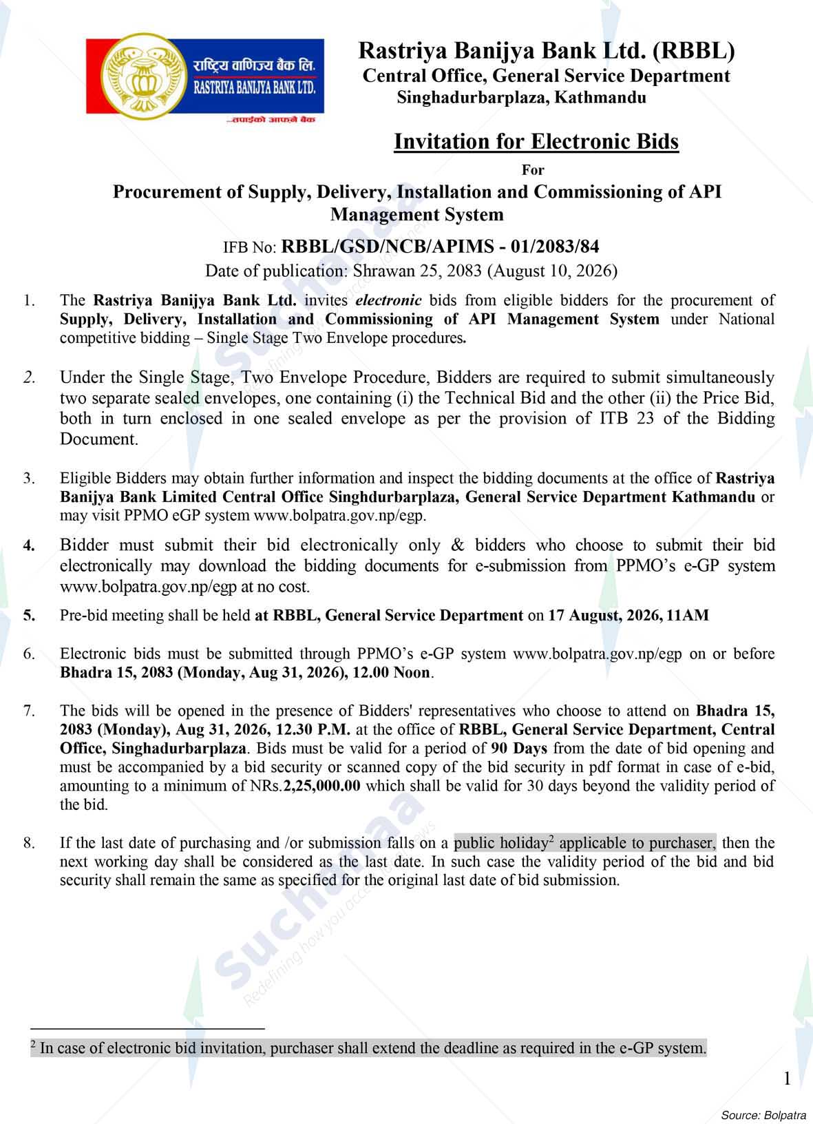 Rastriya Banijya Bank Ltd.