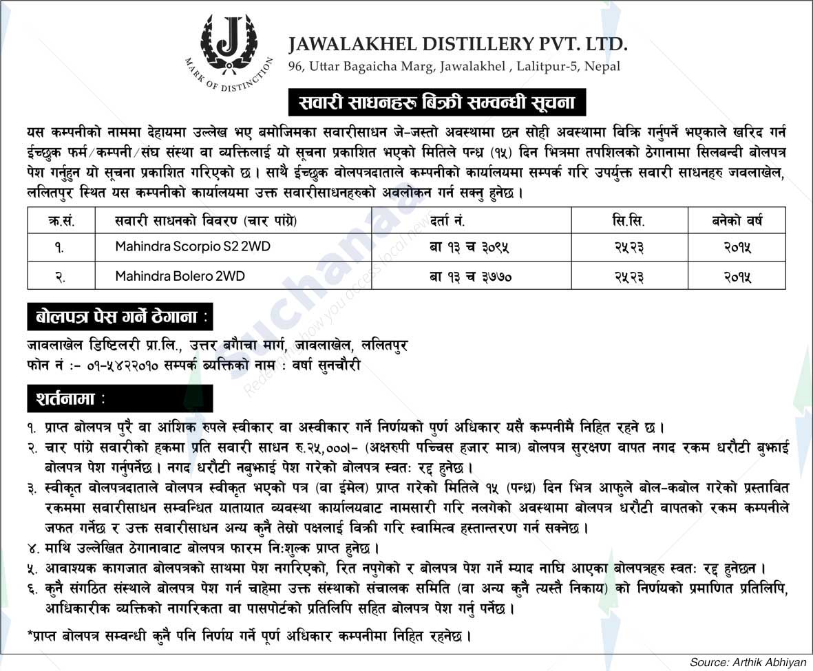 Jawalakhel Distillery Pvt. Ltd.
