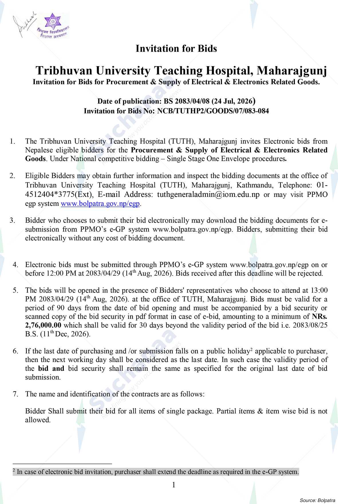 Tribhuvan University Teaching Hospital (TUTH)