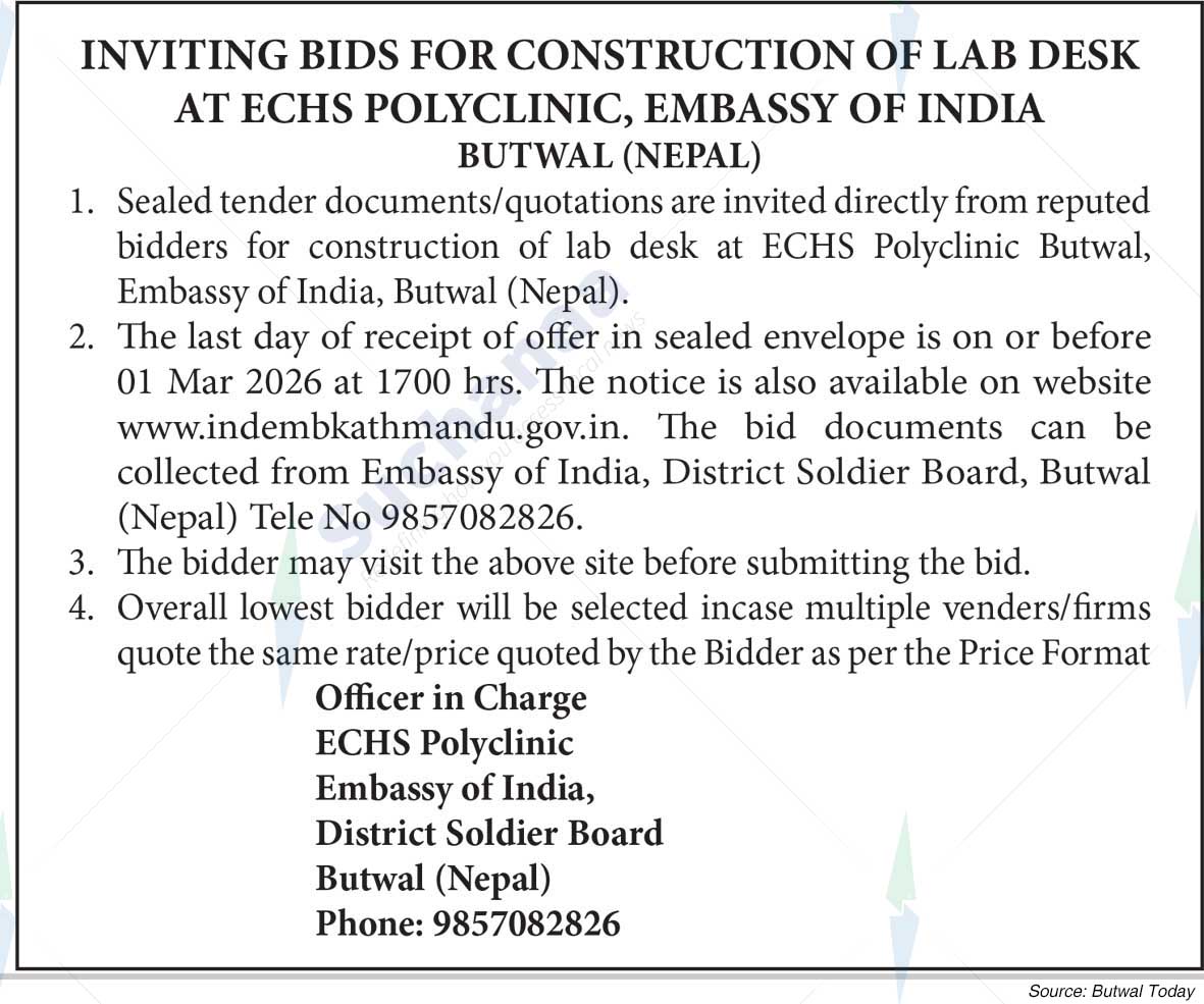 Embassy Of India, Butwal