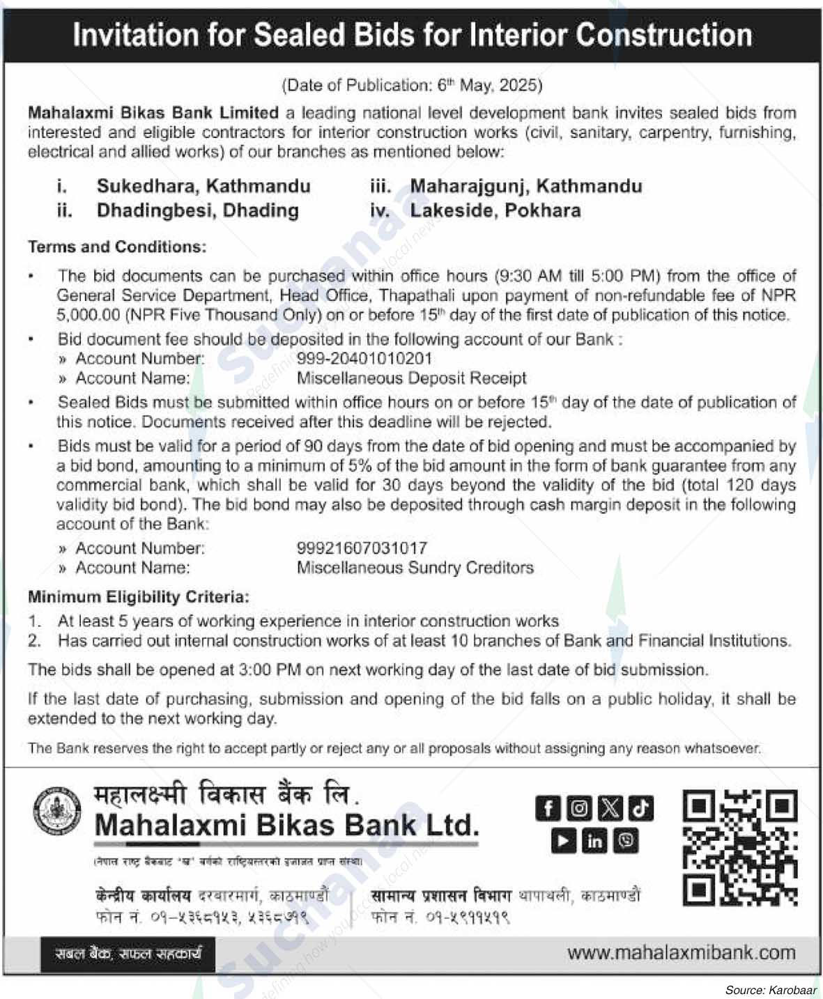 Mahalaxmi Bikas Bank Ltd.