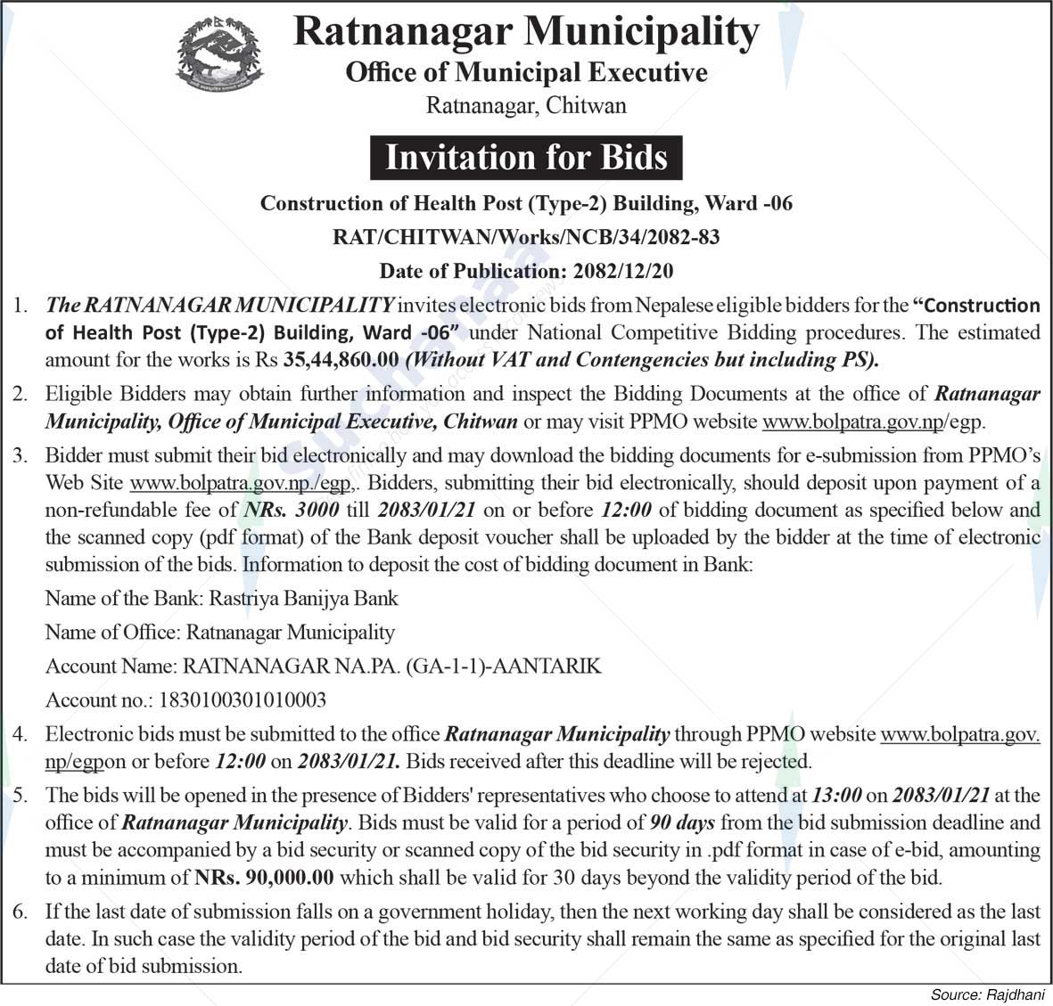 Ratnanagar Municipality